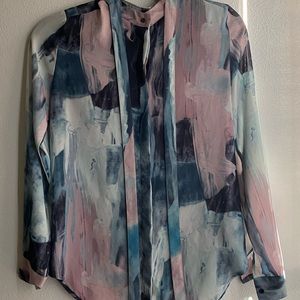 VINTAGE LONG SLEEVED MULTI COLORED BUTTON DOWN